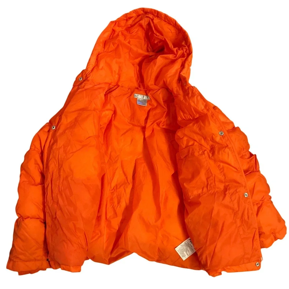 Nike Orange Puffer Jacket Hooded Quilted Insulated Coat Youth XL 16
